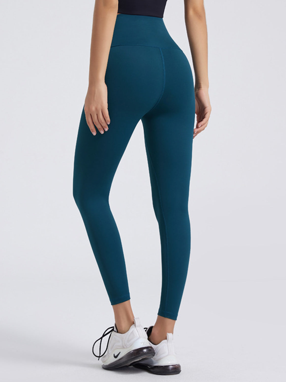 Wide Waistband Sports Leggings - Ladyez