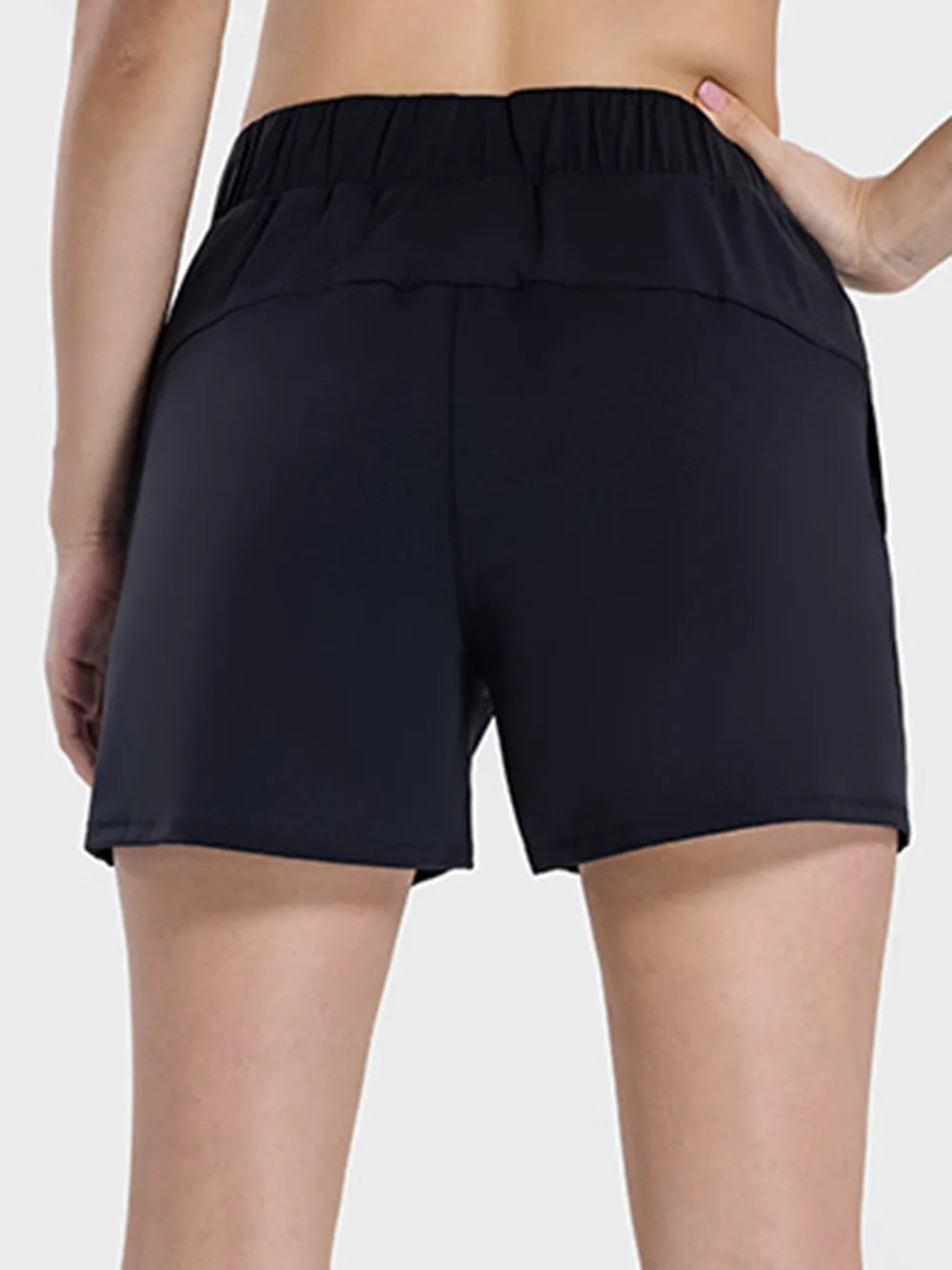 Millennia Elastic Waist Active Shorts - Ladyez