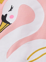 Children's Swan Short Sleeve Tee and Shorts Set