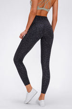 Millennia Wide Seamless Band Waist Sports Leggings - Ladyez