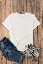 1776 Round Neck Short Sleeve T-Shirt - Ladyez