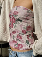 Floral Print Tube Top - Ladyez
