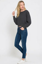 Zenana Fleece Boat-neck Sweatshirt