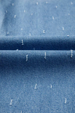 Distressed Detail Tummy Control Raw Hem Jeans