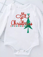 Children's Christmas Santa Baby 4 Piece Outfit Set