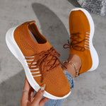 Breathable Mesh Lace Up Athletic