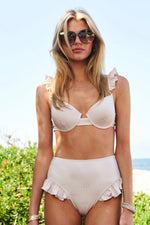 Davi & Dani Ruffled Adjustable Straps Bikini Set - Ladyez