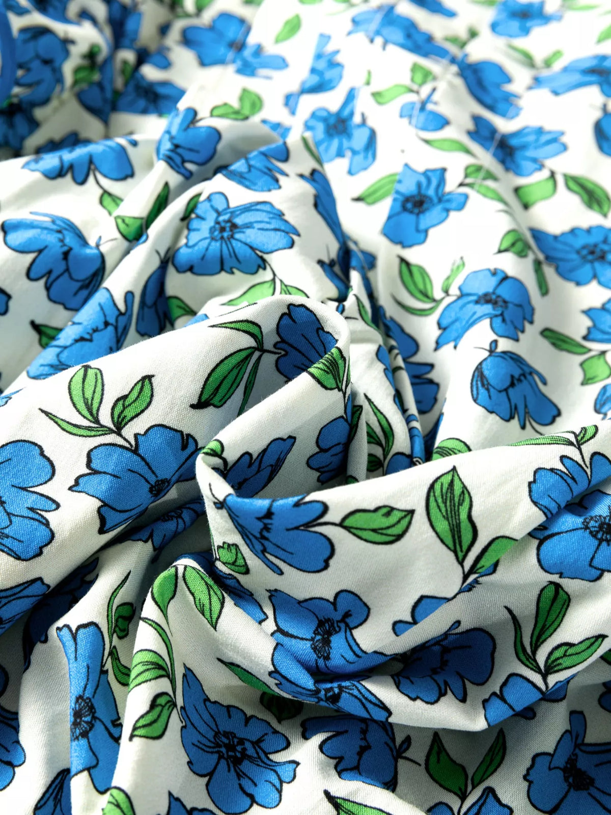 Floral Print Ruffle Sleeve Tie Neck Blouse