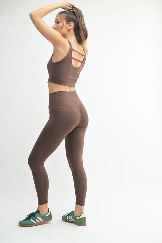 MONO B Venice Cloud Light U-Back Active Tank - Ladyez