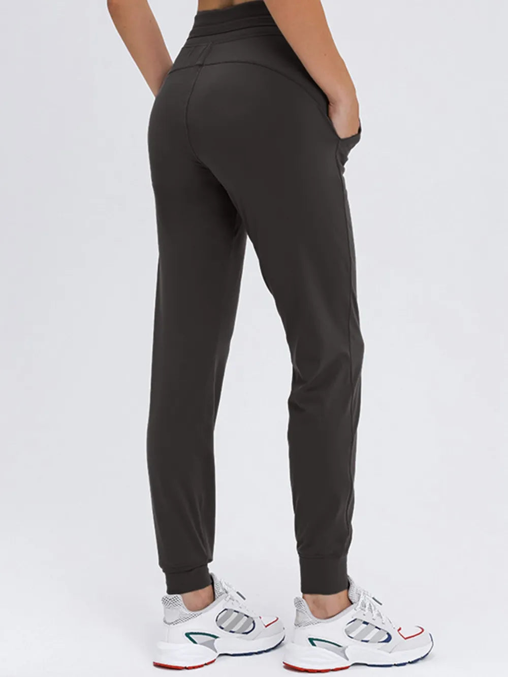 Millennia Double Take Tied Joggers with Pockets - Ladyez