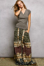 POL V-Neck Short Sleeve Washed T-Shirt with Outseam