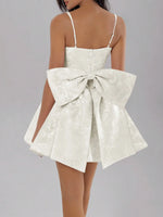 Bow Back Sweetheart Neck Cami Dress
