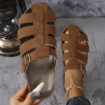 Round Toe Flats Sandals