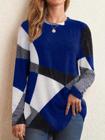 Color Block Round Neck T-Shirt