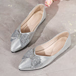 Bow Point Toe Slip-Ons