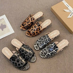 Leopard Open Toe Sandals