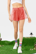 Color Block Drawstring Active Shorts - Ladyez