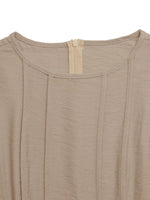 Round Neck Sleeveless Texture Maxi Dress