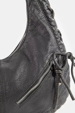 Fame Larger Leather Crescent Shoulder Bag