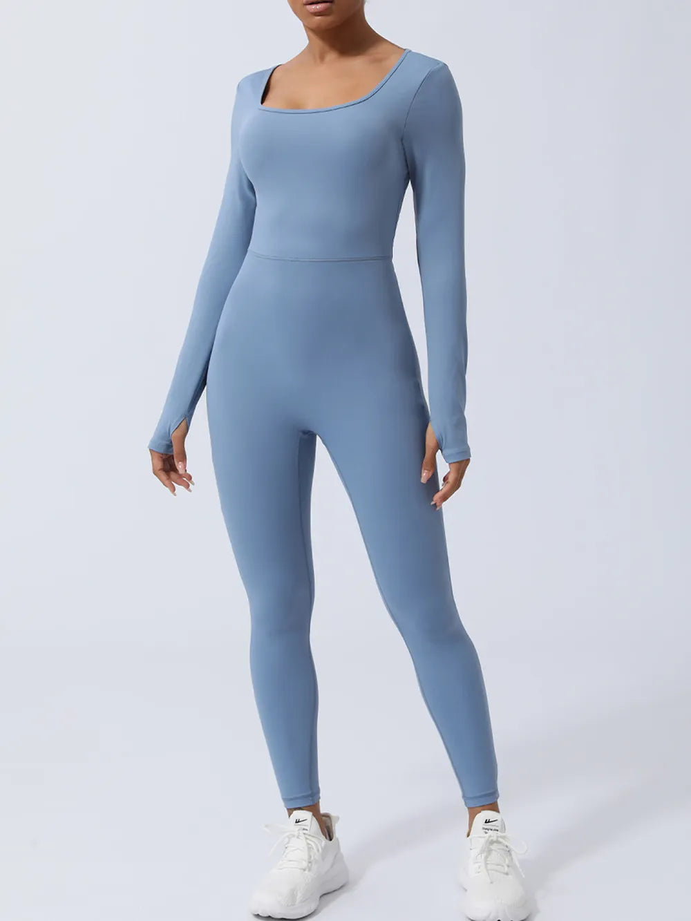 Twisted Backless Long Sleeve Jumpsuit - Ladyez