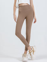 Wide Waistband Sports Leggings - Ladyez