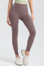 Wide Waistband High Waist Sport Leggings - Ladyez