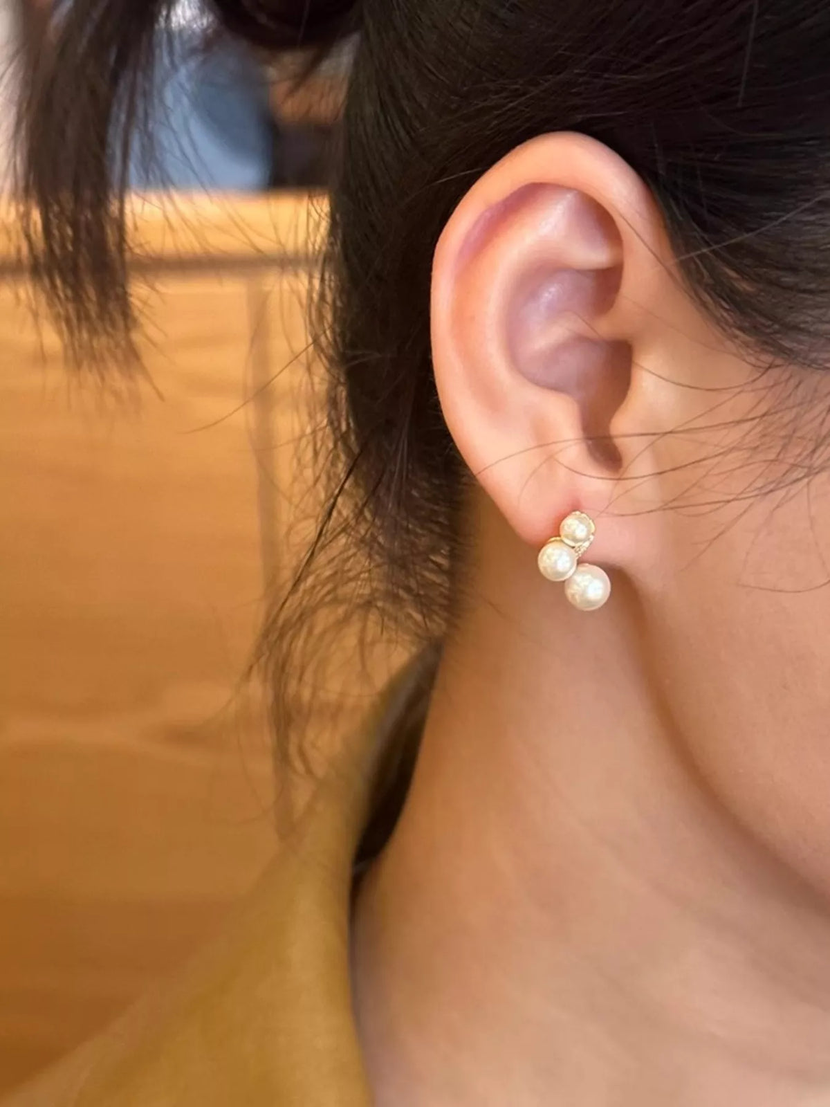 Pearl Cluster Earrings