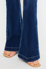 Kancan Button Fly High Rise Flare Jeans - Ladyez