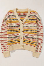 Button Down Long Sleeve Cardigan
