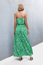 Strapless Split Maxi Dress - Ladyez