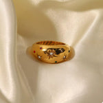 18K Gold-Plated Zircon Ring