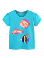 Children's Graphic Short Sleeve T-Shirt 3-Piece Set