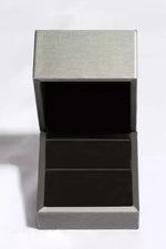 925 Sterling Silver Inlaid Zircon Square Ring