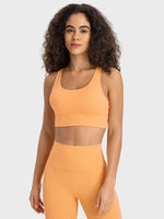 Millennia Crisscross Scoop Neck Active Tank - Ladyez