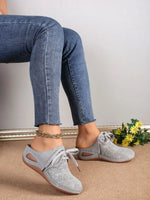 Breathable Lace-Up Slip-Ons