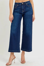 RISEN High Rise Crop Wide Jeans - Ladyez