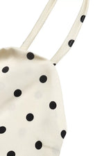 Polka Dot Tie-Front Cutout Maxi Dress
