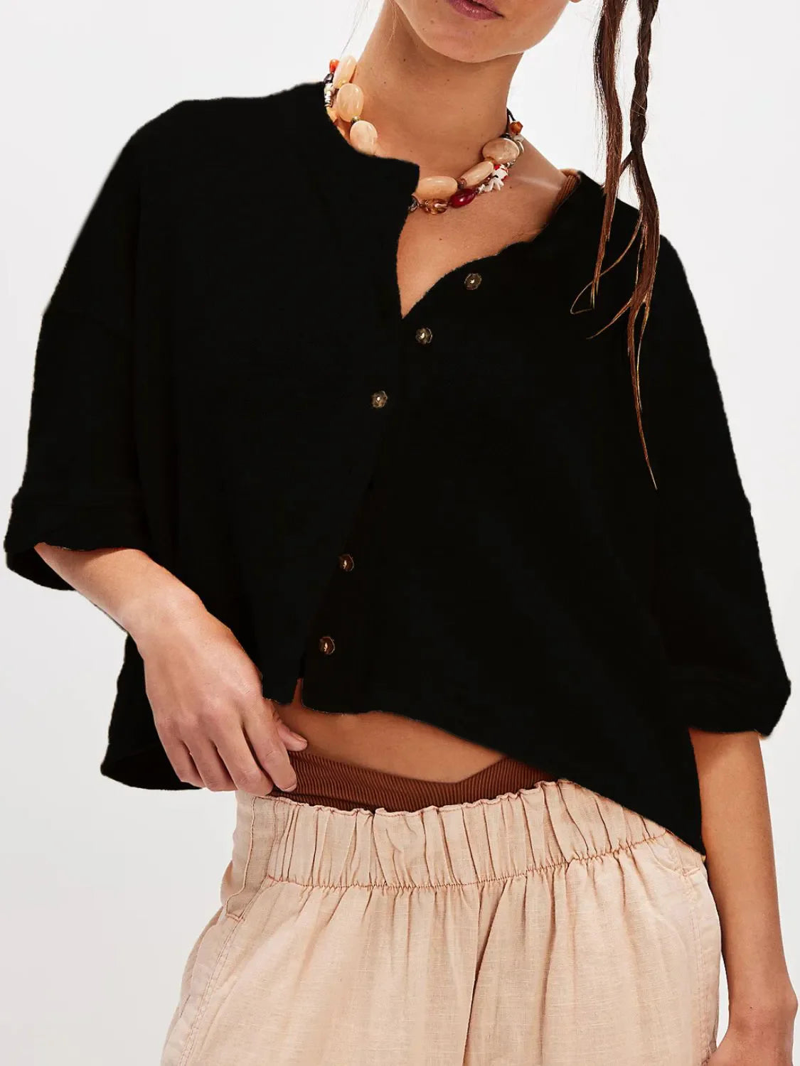 Button Down Half Sleeve Shirt