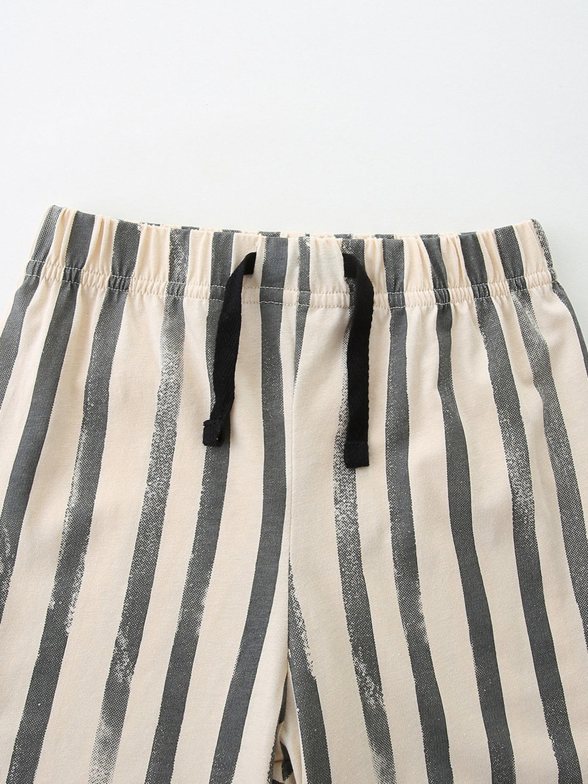 Children's Zebra Short Sleeve Tee and Striped Shorts Set