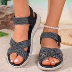 Open Toe Woven Sandals