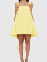 Floral Strap Mini A-Line Dress