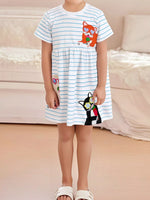 Children's Cartoon Animal Casual Dress