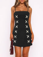 Contrast Mini Cami Dress - Ladyez