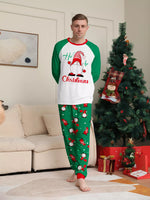 Full Size Christmas Gnome Print Matching Family Pajama Set Plus Size