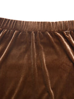 Velvet Tiered Midi Skirt