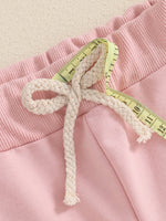 Children's Bunny Applique Top and Pants Outfit Set