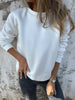Full Size Round Neck Long Sleeve Sweatshirt Plus Size