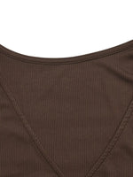 Metal Buckle Detail Surplice T-Shirt