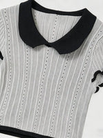 Peter Pan Collar Short Sleeve T-Shirt