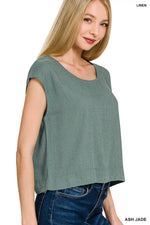 Zenana Linen Sleeveless Top
